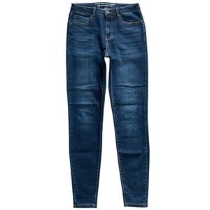 Grace in Lace Skinny Jeans Size 8 Dark Wash Stretch Denim Sustainable Everyday